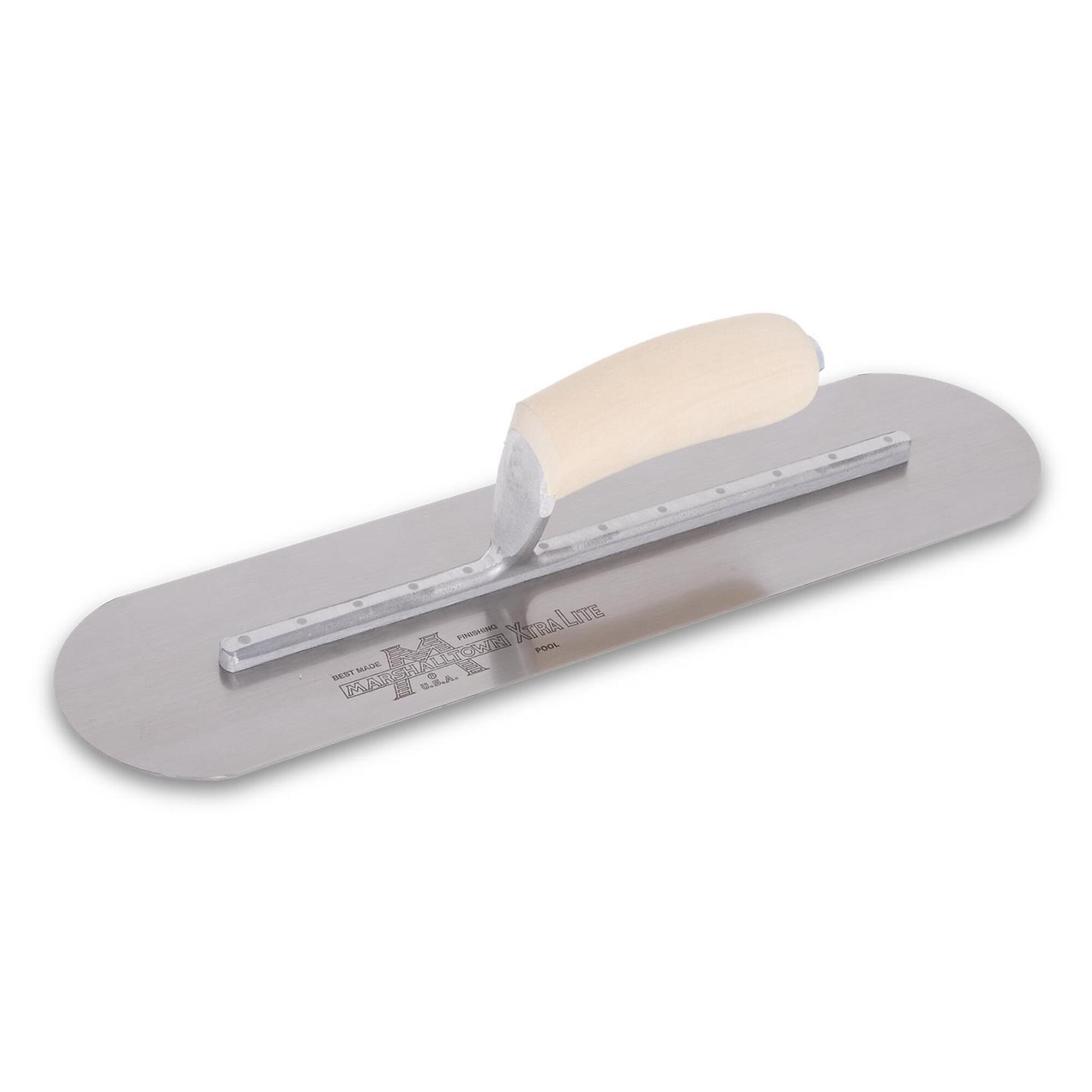 Marshalltown Pool Trowel - 20in. x 5in., Lightweight Aluminum Alloy Mounting, Model# SP205